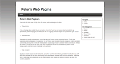 Desktop Screenshot of peterswebpagina.nl